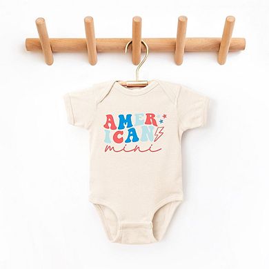 American Mini Lightning Bolt Baby Bodysuit