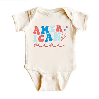 American Mini Lightning Bolt Baby Bodysuit