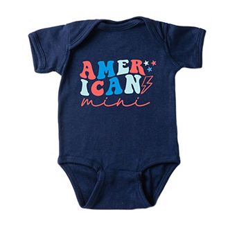 American Mini Lightning Bolt Baby Bodysuit