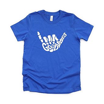 Good Vibes Skeleton Toddler Short Sleeve Graphic Tee