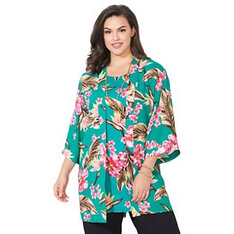 Catherines Women's Plus Size Alfresco Long wrap