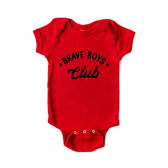 Brave Boys Club Stars Baby Bodysuit