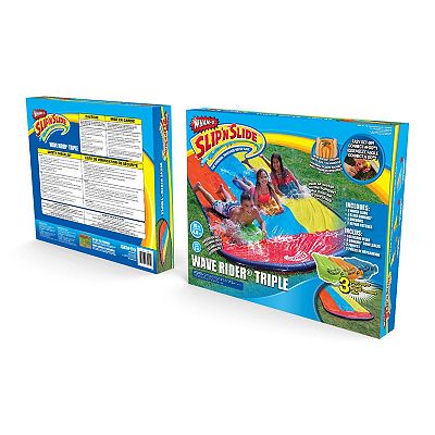 Tobogán De Agua Doble Wham-O Slip N Slide Wave Rider, Con Pared De Agua Y Boogies