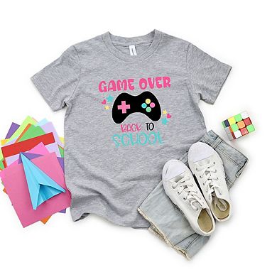 Game Over Back To School Youth Short Sleeve Graphic Tee