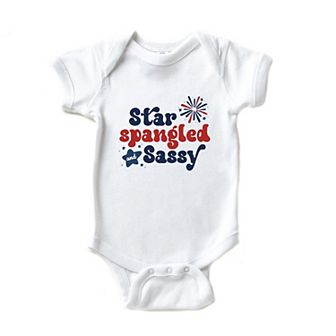 Star Spangled Firework Baby Bodysuit