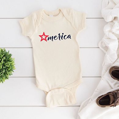 Merica Star Baby Bodysuit