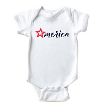 Merica Star Baby Bodysuit