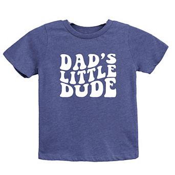Dad's Little Dude Toddler Short Sleeve Graphic Tee