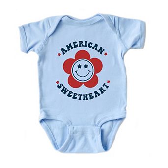 American Sweetheart Flower Baby Bodysuit