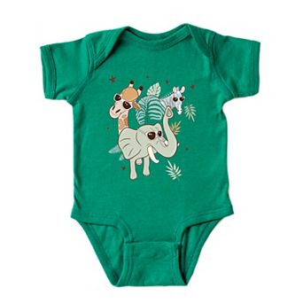 Wild One Animals Baby Bodysuit