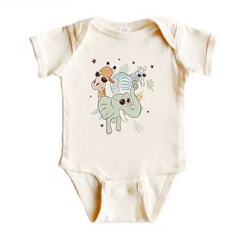 Wild One Animals Baby Bodysuit
