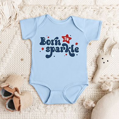 Born To Sparkle Baby Bodysuit