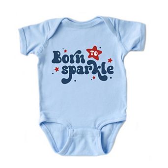 Born To Sparkle Baby Bodysuit