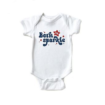 Born To Sparkle Baby Bodysuit