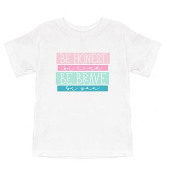 Be Honest Be Brave Be You Youth Short Sleeve Graphic Tee