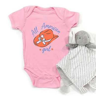 All American Girl Hat Baby Bodysuit
