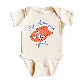 All American Girl Hat Baby Bodysuit