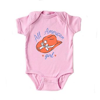 All American Girl Hat Baby Bodysuit