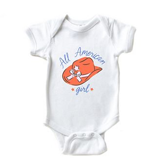 All American Girl Hat Baby Bodysuit