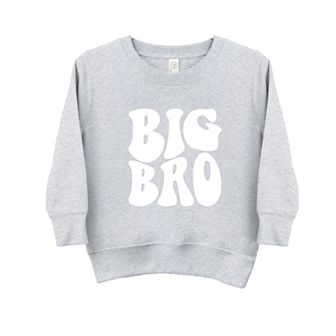 Big Bro Wavy Toddler Graphic Sweatshirt