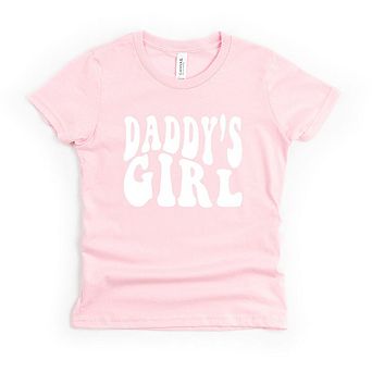 Daddy's Girl Wavy Toddler Short Sleeve Graphic Tee