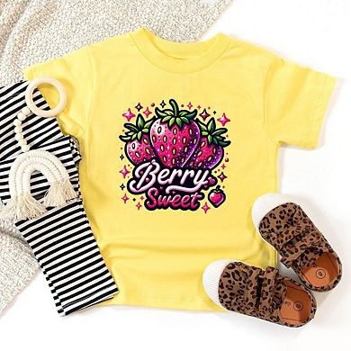 Berry Sweet Strawberry Toddler Short Sleeve Graphic Tee
