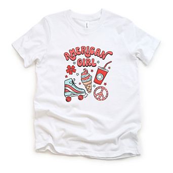 American Girl Ice Cream Toddler Short Sleeve Graphic Tee