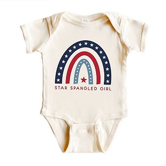 Star Spangled Girl Baby Bodysuit