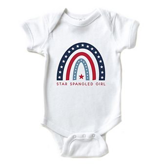 Star Spangled Girl Baby Bodysuit