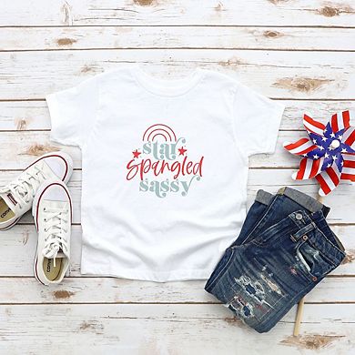 Star Spangled Sassy Toddler Short Sleeve Graphic Tee