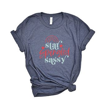 Star Spangled Sassy Toddler Short Sleeve Graphic Tee