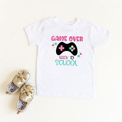 Game Over Back To School Toddler Short Sleeve Graphic Tee