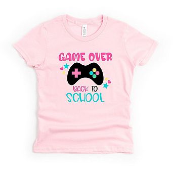 Game Over Back To School Toddler Short Sleeve Graphic Tee