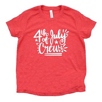 4th Of July Crew Toddler Short Sleeve Graphic Tee