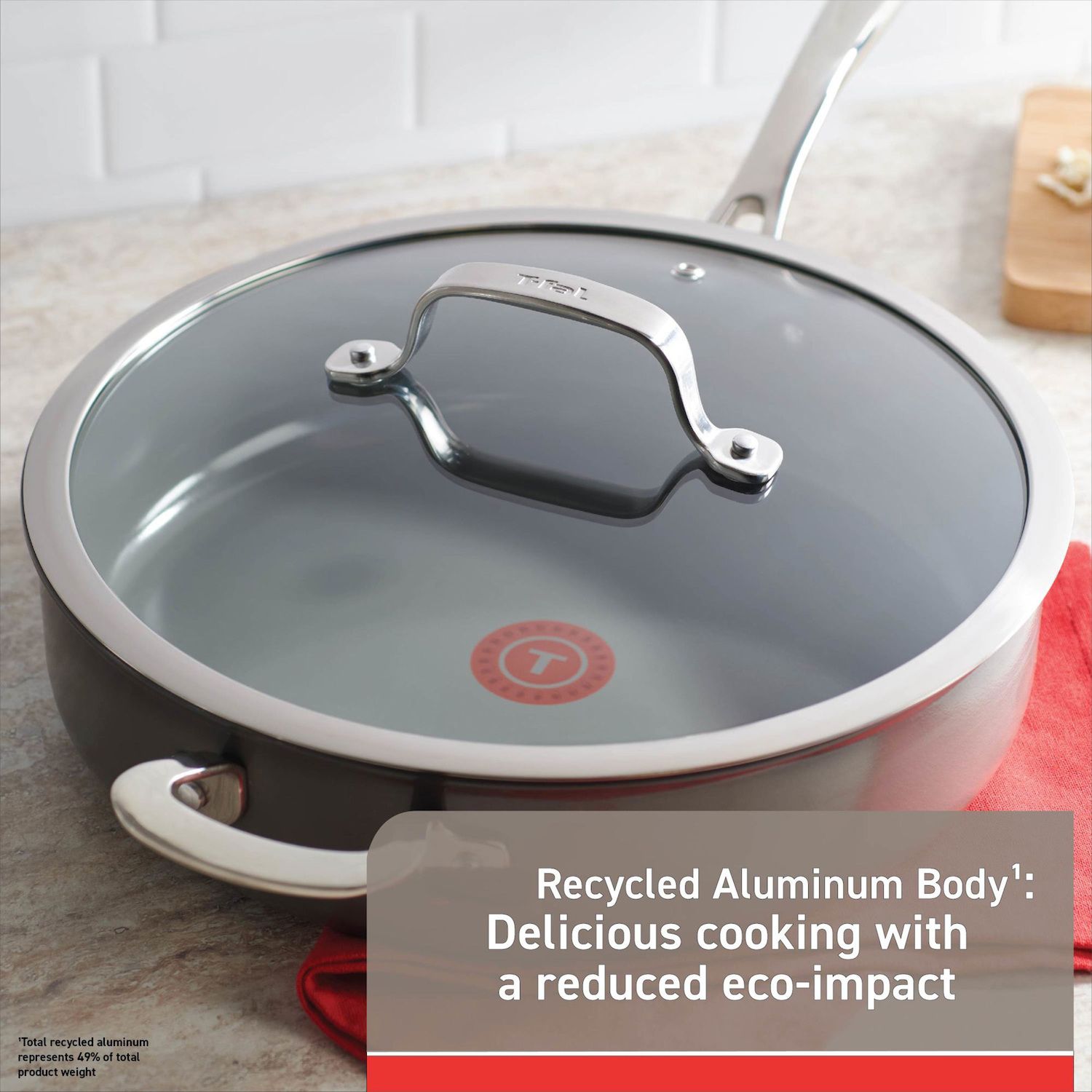 T-fal Ceramic Excellence Frying Pan - Thumbnail 4