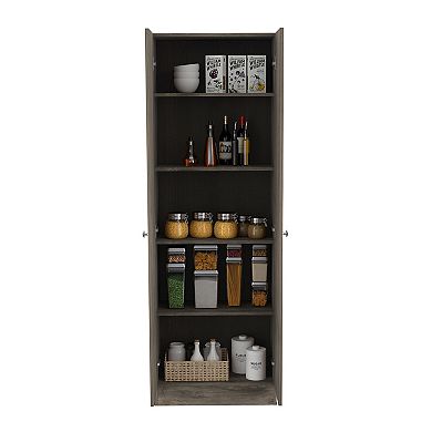 DEPOT E-SHOP Dakari Multistorage Double Door Cabinet, Five Shelves
