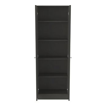 DEPOT E-SHOP Dakari Multistorage Double Door Cabinet, Five Shelves