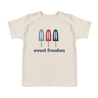 Sweet Freedom Popsicles Toddler Short Sleeve Graphic Tee