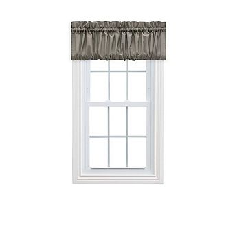 Stacey 1.5" Rod Pocket High Quality Fabric Solid Color Window Balloon Valance