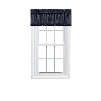 Stacey 1.5" Rod Pocket High Quality Fabric Solid Color Window Balloon Valance