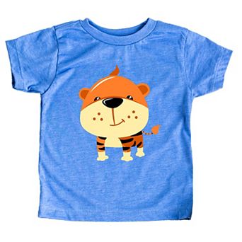 Tiger Colorful Toddler Short Sleeve Graphic Tee