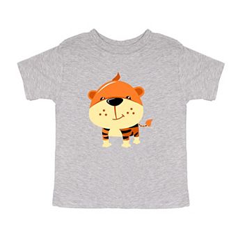 Tiger Colorful Toddler Short Sleeve Graphic Tee
