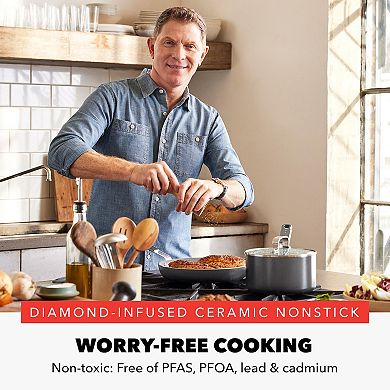Bobby Flay by GreenPan Professional Grade Ceramic Nonstick 13-Piece Cookware Set