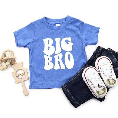Big Bro Wavy Toddler Short Sleeve Graphic Tee