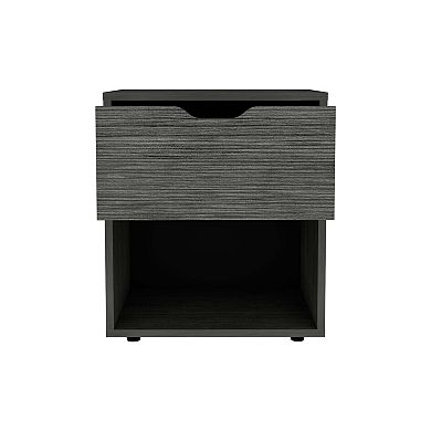 19.7"H Nightstand End Table With One Open Shelf