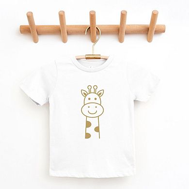 Giraffe Toddler Short Sleeve Graphic Tee