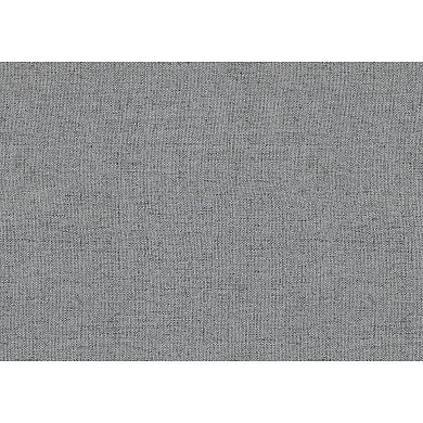 Engi 81 Inch Accent Sofa, Smooth Gray Polyester, Attached Back Cushion