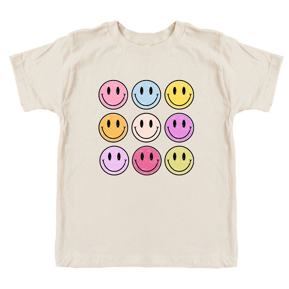 baby smiley face striped tee main image 0