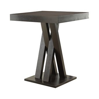 Contemporary Style Wooden Bar Table, Brown