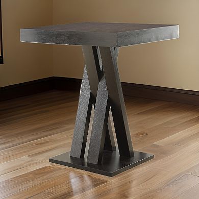 Contemporary Style Wooden Bar Table, Brown